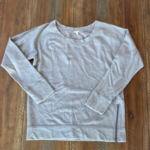 Women’s Vintage J.Crew Sweatshirt Top Side Zip